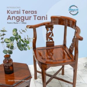 Kursi Teras Anggur Tani Form 2 Kursi + 2 Meja